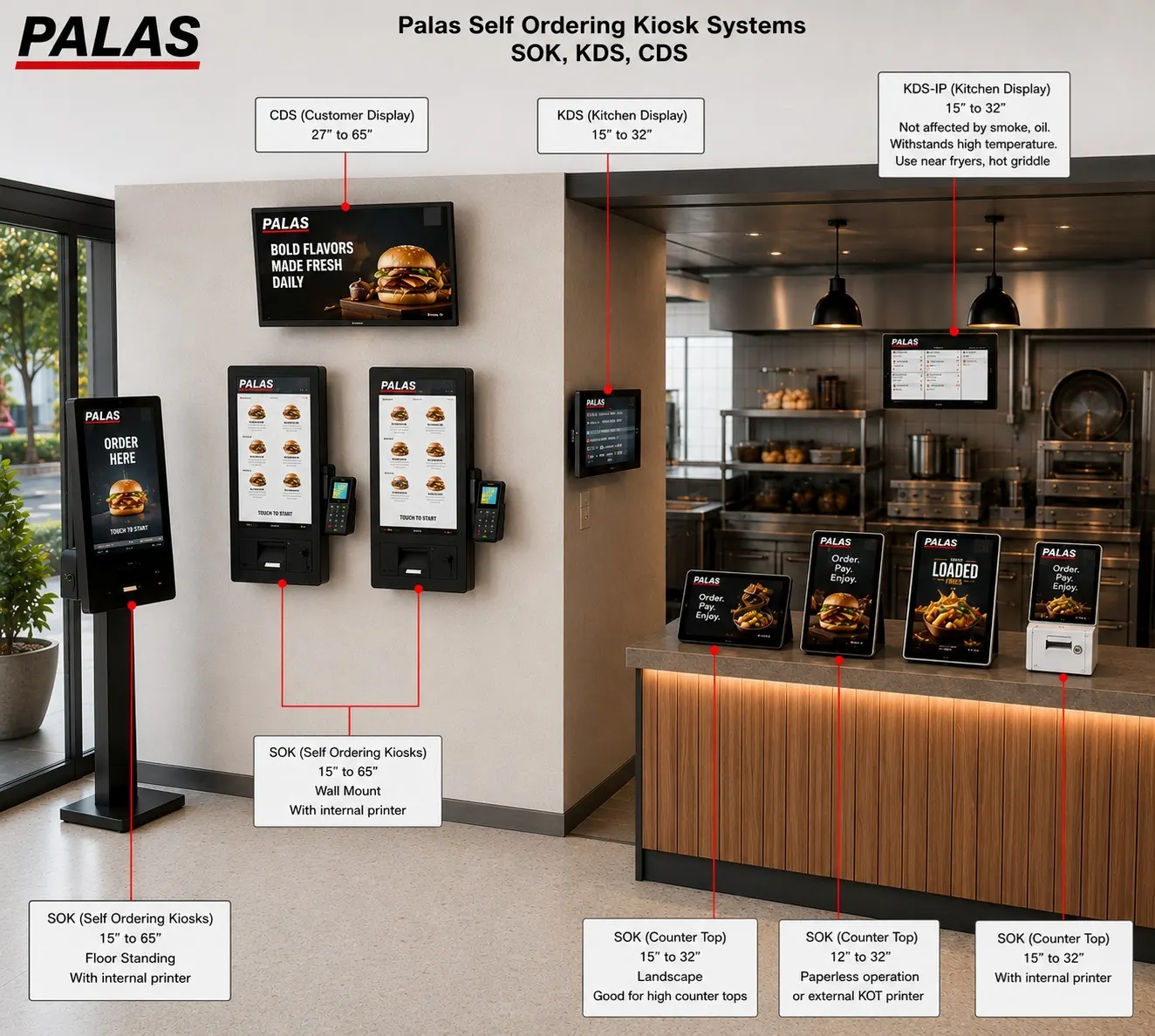 PALAS SOK KDS and CDS system range