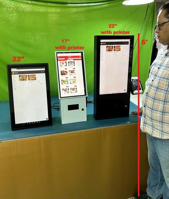 PALAS table-top kiosk model options
